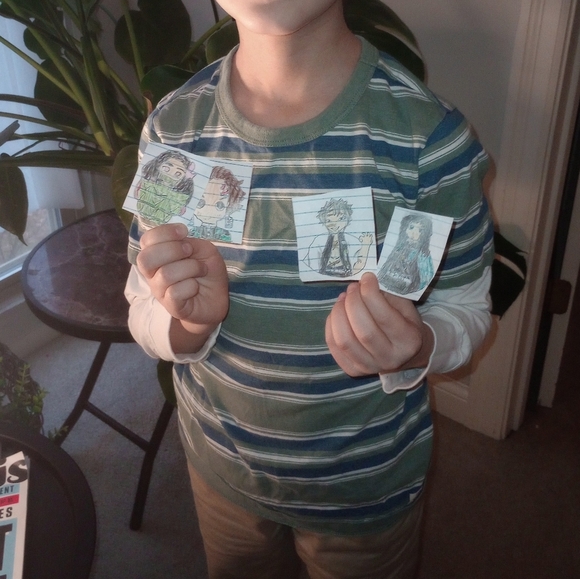 One Custom Hand-Drawn Anime Character animal floral Art artist kids entrepreneur - Picture 5 of 9